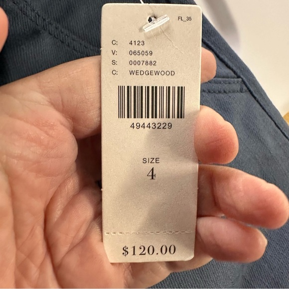 Anthropologie Wide Leg Button Front Pants – Size 4 – Wedgewood Blue - Picture 8 of 10